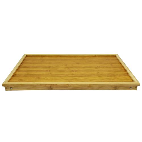 Bandeja Dobrável C/ Pés Bambu e MDF 50x30x22cm Imporiente