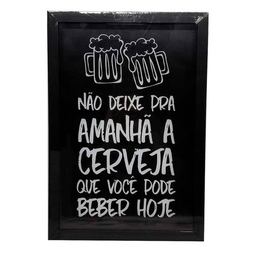Porta Tampinha Decorativo  de Madeira 22x30x3cm Vipa Vipa Comércio