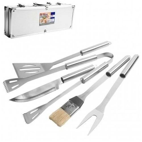 Kit de Churrasco 5 Peças e 1 Maleta de Alumínio Casita Imporiente