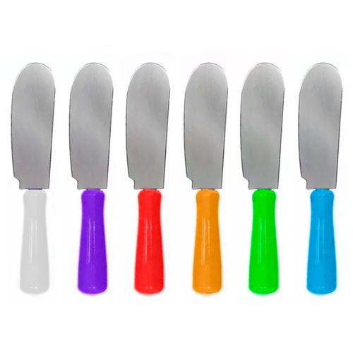 Jogo de Espátulas Inox 6 Peças Ke home