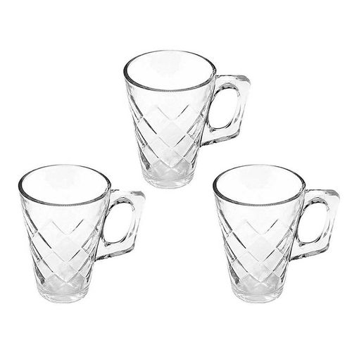 Caneca Diamond em Vidro 230ml Hauskraft