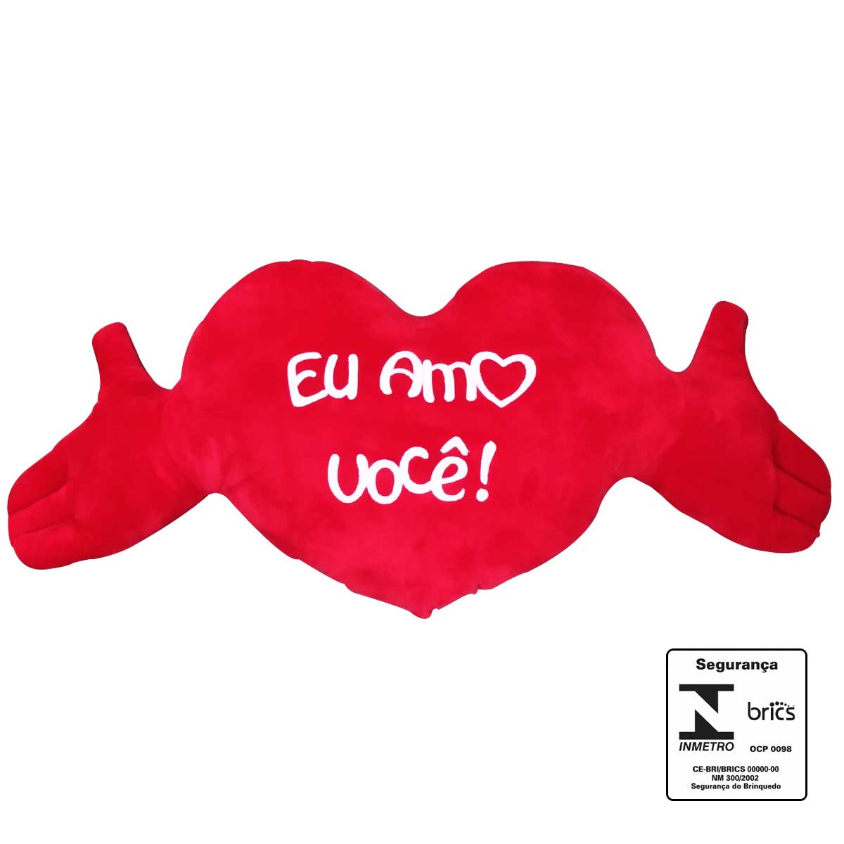 Almofada Coração 54x105cm em Poliéster HSU HSIEH