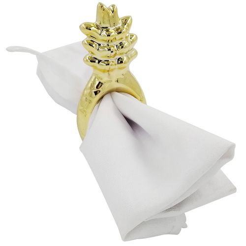 Porta Guardanapo Abacaxi 5x10cm em Cerâmica World Classic