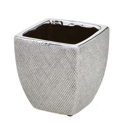 Vaso Decorativo de Cerâmica 14x14x15cm Mabruk