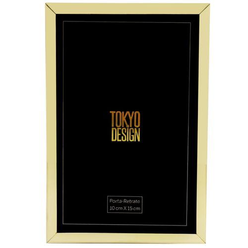 Porta Retrato 10x15 em Metal e Vidro Tokyo Design