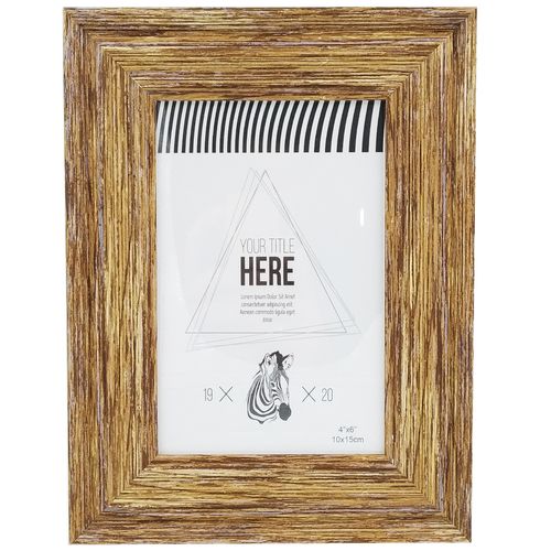 Porta Retrato Rustico 15x20cm em Plástico Livon