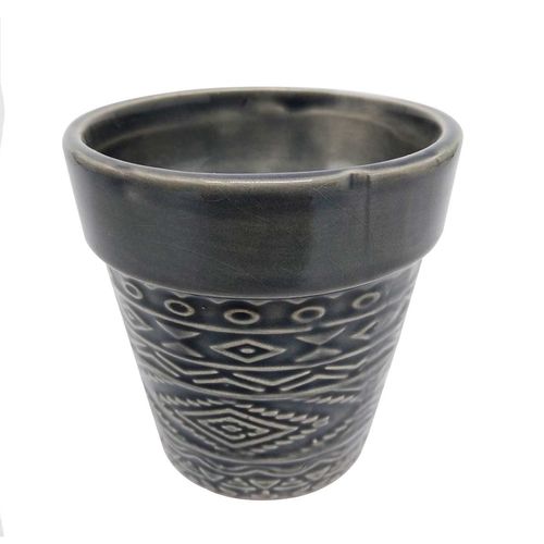 Vaso Losango Decorativo 8cm em Cerâmica Livon