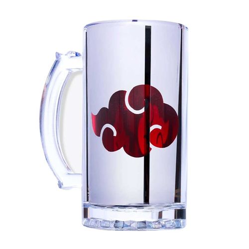 Caneca P/ Chopp Eletrostática Naruto 450ml em Vidro Zona Criativa