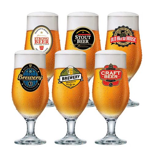 Jogo de Taças Royal Beer 6 Peças 330ml em Vidro Ruvolo