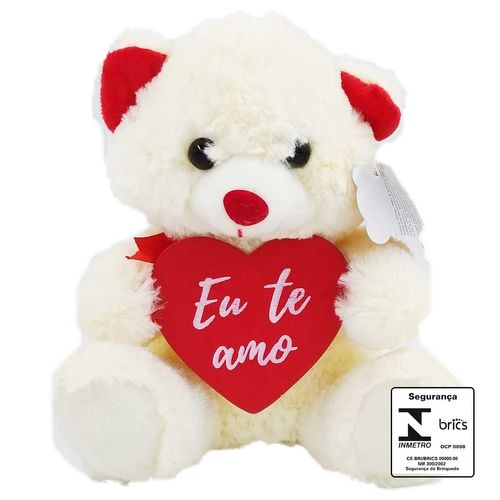 Urso de Pelúcia 16x20cm em Poliéster Fizzy