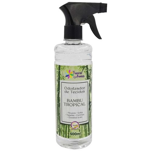 Odorizador de Tecidos Spray  Bambu Tropical 500ml em Plástico Tropical