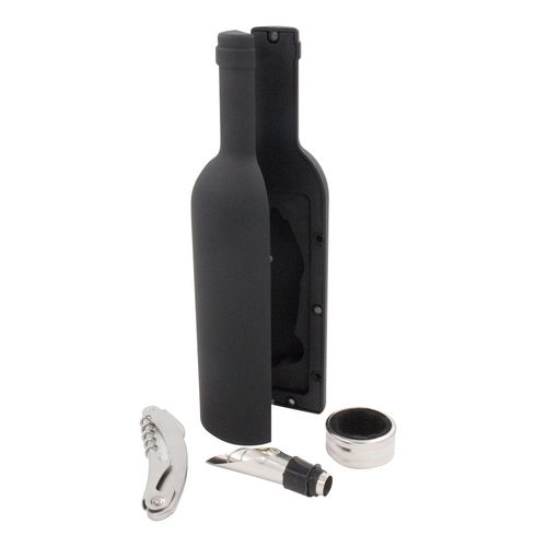 Kit Abridor P/ Vinho 4 Peças em Inox Imporiente