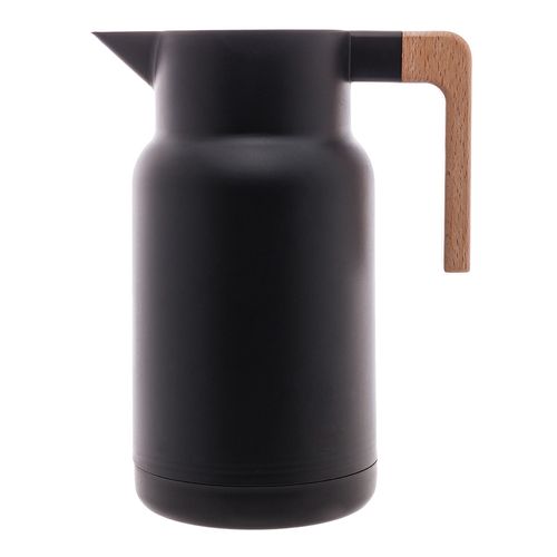 Garrafa Térmica Organic  1L em  Plástico Preto Lyor