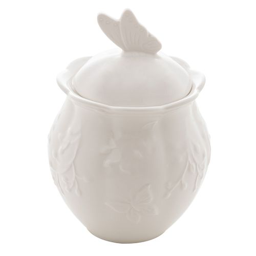 Açucareiro Butterfly 9,5x13,5cm em Porcelana Super White Lyor