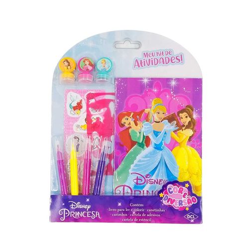 Kit P/ Colorir Princesas 10 Peças DCL Editora