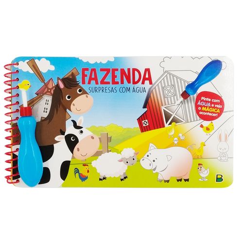 Livro Infantil Surpresa C/ Água Fazenda Todo Livro