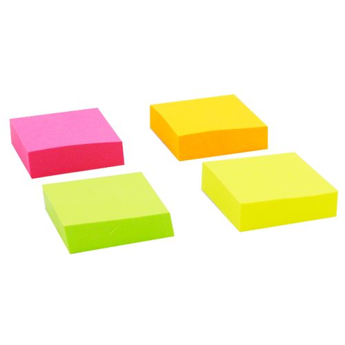 Conjunto 4 Blocos de Anotação Adesivo C/ 100 Folhas Colorido Michael Judi