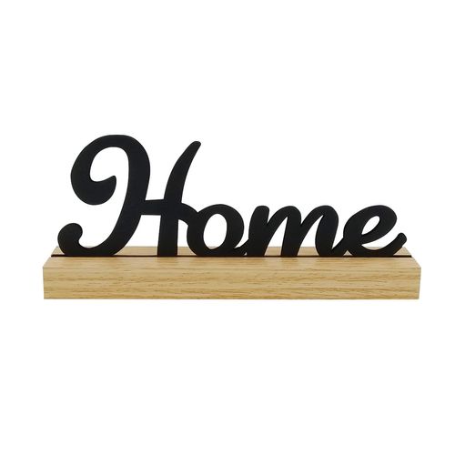 Placa Decorativa Love/ Home 20x2cm em MDF  InterPonte