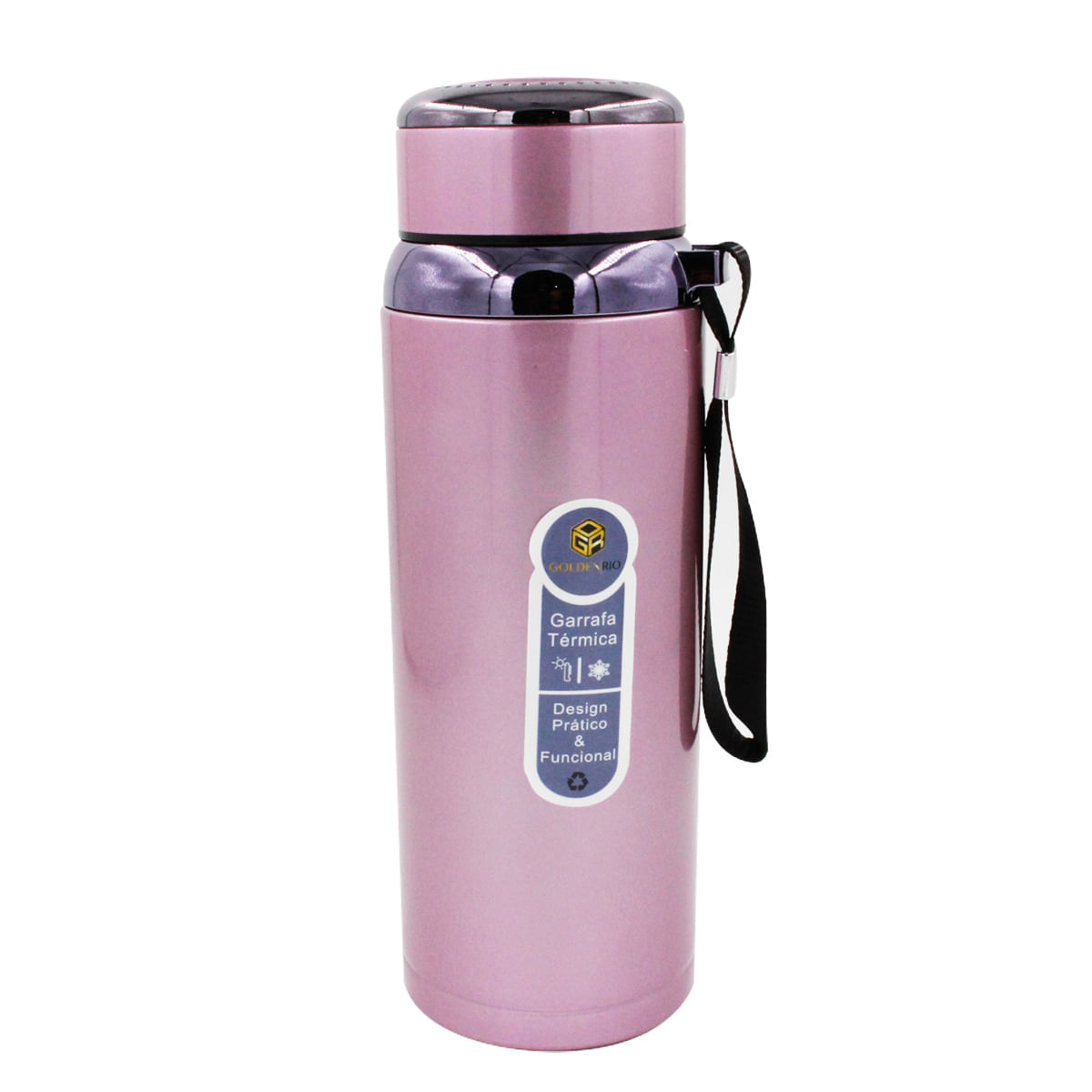 Garrafa Isotérmica 750ml em Aço Inox Golden Rio