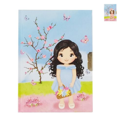 Diário Girl 15x11cm em Papel Modelos Sortidos Sanxia