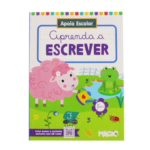 Livro Infantil Apoio Escolar Tema: Aprenda a Escrever Magic Kids