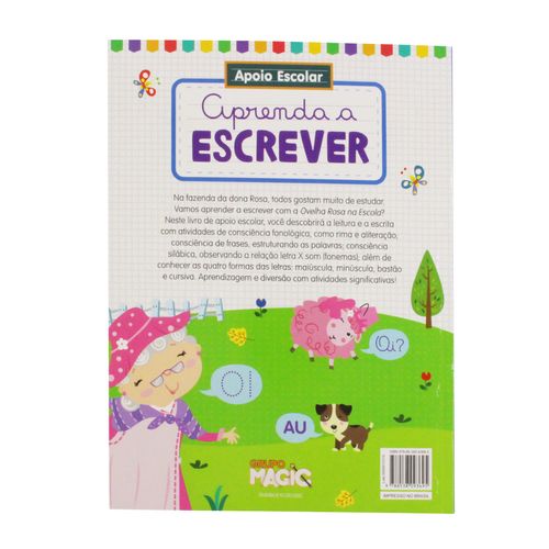 Livro Infantil Apoio Escolar Tema: Aprenda a Escrever Magic Kids