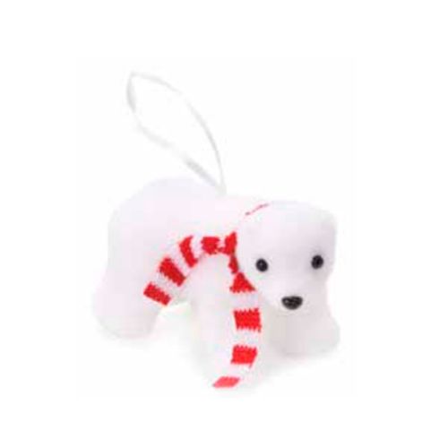 Urso Polar De Isopor 10x6cm Rio de Ouro