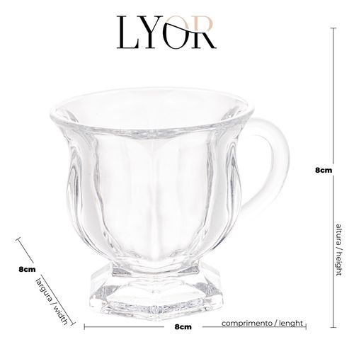 Xícara de cristal Arcade 142ml Lyor