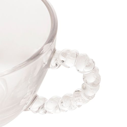 Xícara Hearts P/ Café 80ml em Cristal Transparente Lyor