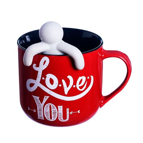 Caneca C/ Infusor Mickey Mouse 350ml em Cerâmica Zona Criativa