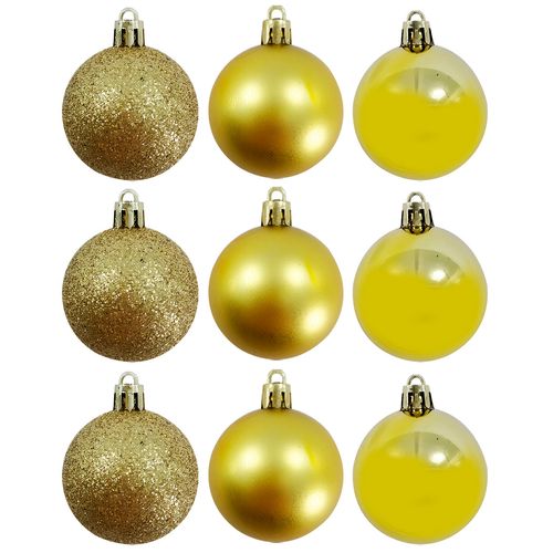 Bola de Natal 6cm 9 Peças Rio Master