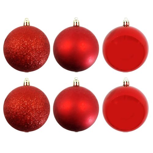 Bola de Natal 8cm 6 Peças Rio Master