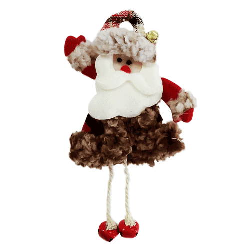 Boneco Natalino P/ Pendurar 15x25cm em Poliéster Rio Master