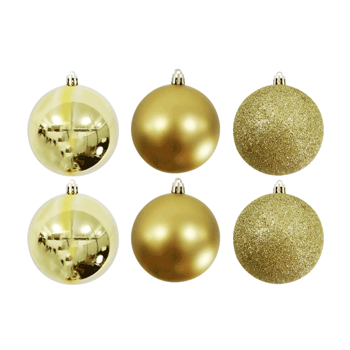 Bola de Natal 8cm 6 Peças Rio Master