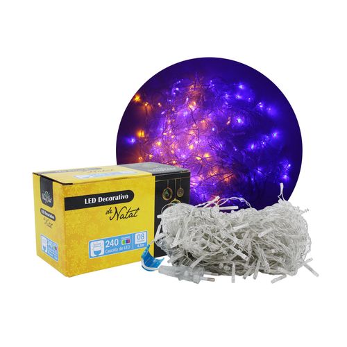 Pisca-Pisca Cascata de Led Colorido 127V 4,3m Fartex