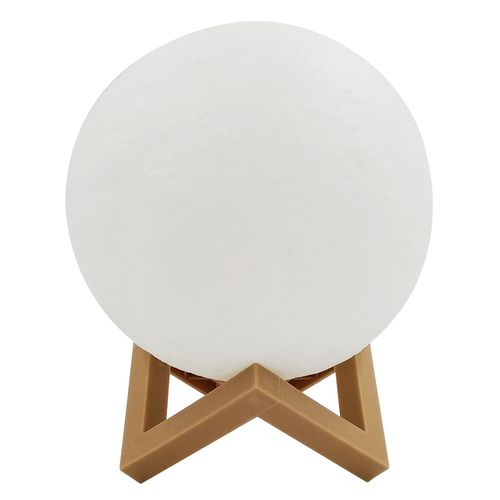 Luminária Lua Cheia Decorativa 12cm em Plástico Interponte