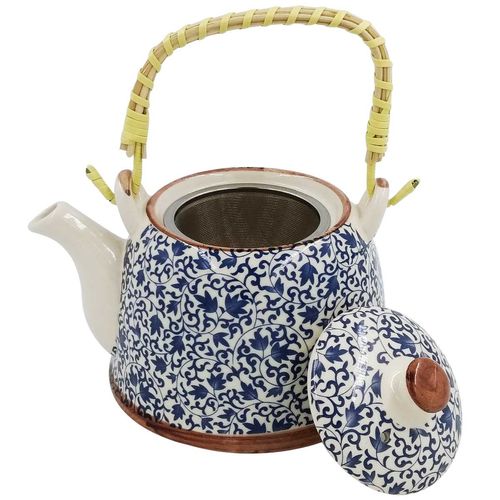 Bule Decorativo C/ Infusor  500ml em Porcelana Multiart