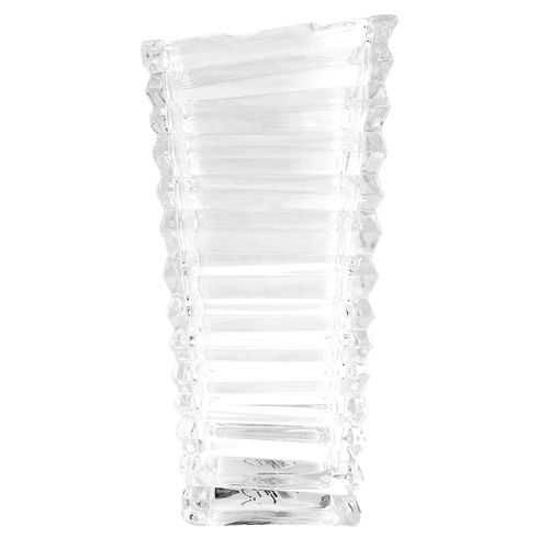 Vaso Glass Decorativo 25cm em Vidro Transparente Dagia