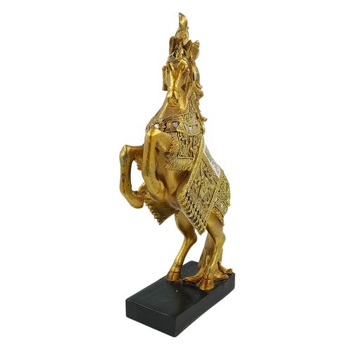 Cavalo Decorativo 26cm em Resina Gold Taimes