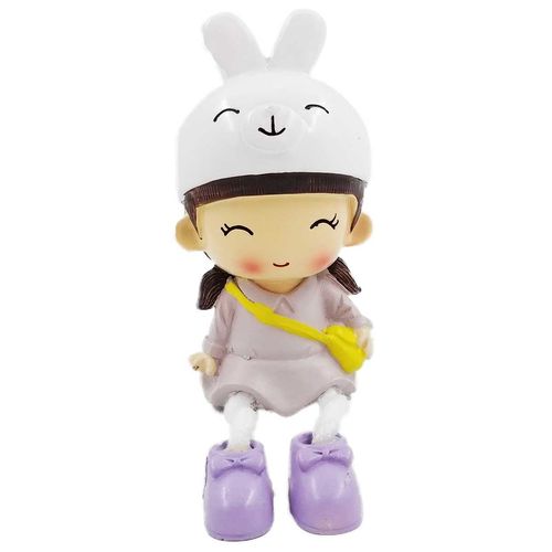 Enfeite Boneco Menino/ Menina em Resina 9,8cm Golden Rio