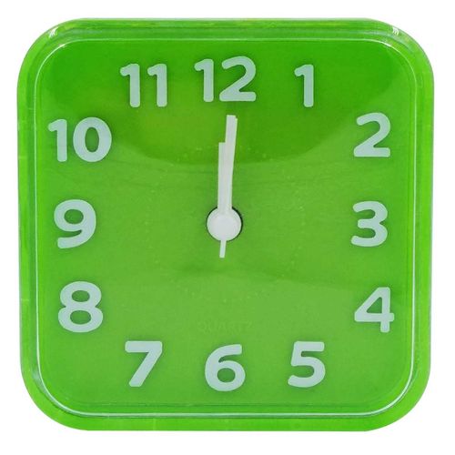 Relógio de Mesa Quadrado8cm em Plástico Imporiente