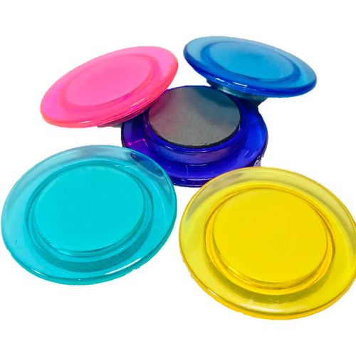Jogo de Imã Colorido Lembrete 10 Peças 2cm em Plástico Top Rio