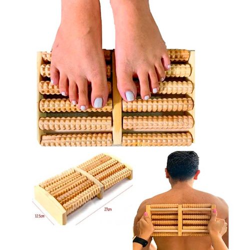 Massageador 27x12cm em Madeira Top Rio