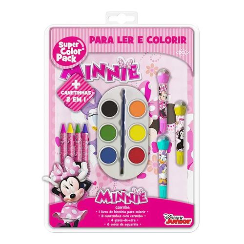 Kit P/ Colorir C/ Canetinha 2 em 1 Tema: Minnie