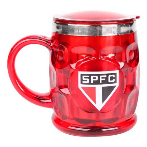 Caneca Térmica São Paulo 500ml em Plástico e Inox Mileno