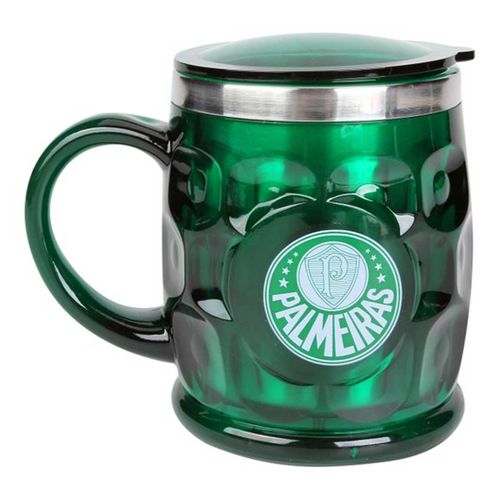 Caneca Térmica 500ml Palmeiras em Aço Inox Mileno