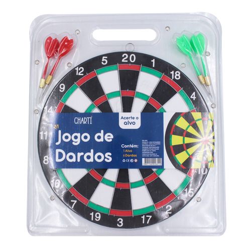 Jogo de Dardos 5 Peças 28,5cm 12 Polegadas em Metal e Plástico
