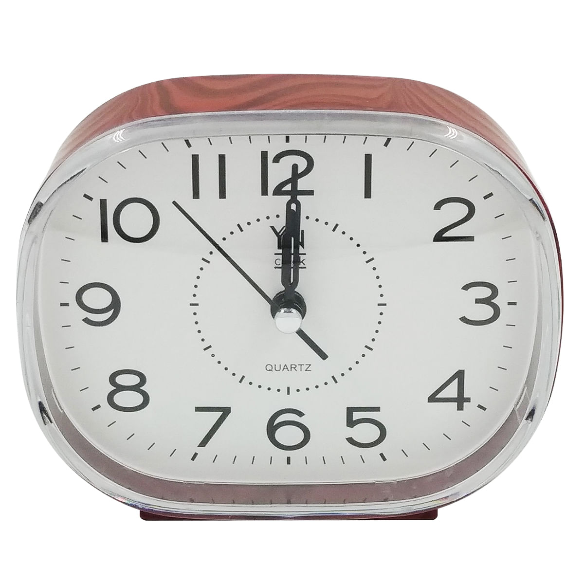 Relógio de Mesa Analógico C/ Alarme 12cm em Plástico Imporiente