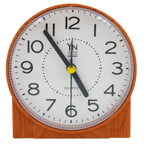 Relógio de Mesa Analógico C/ Alarme 9,5cm em Plástico Imporiente