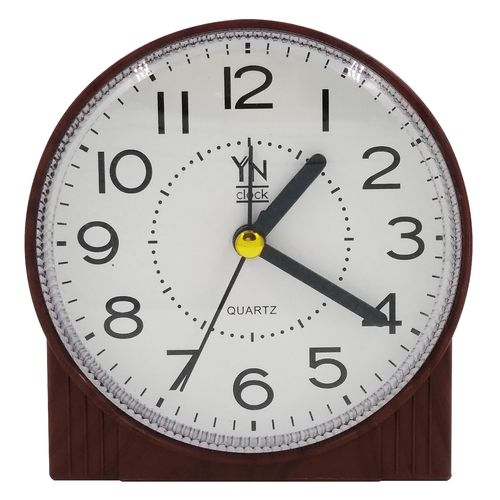 Relógio de Mesa Analógico C/ Alarme 9,5cm em Plástico Imporiente